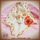 SANDY SOS DOUDOU GIRAFE PLAT ECRU MARRON TACHETE