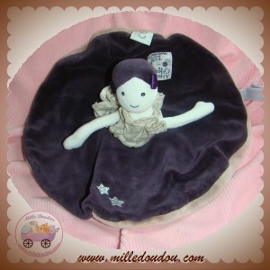 MOULIN ROTY SOS DOUDOU FILLE PLAT AIME ET CELESTE VIOLET PRUNE ATTACHE TETINE