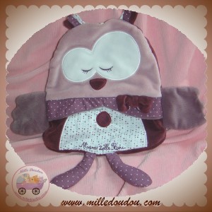 SAUTHON SOS DOUDOU HIBOU PLAT MAUVE MAM ZELLE