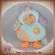 DOUDOU ET COMPAGNIE OISEAU RARE LES BOUILLES BLEU ORANGE SOS