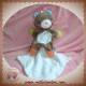 SUCRE D'ORGE SOS DOUDOU OURS MARRON MOUCHOIR BLANC LUNE ETOILES