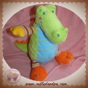 NICOTOY SOS DOUDOU CROCODILE VERT BLEU ORANGE