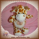 MAXITA SOS DOUDOU GIRAFE TACHETE MARRON ECRU ECUSSON