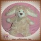 HISTOIRE D'OURS SOS DOUDOU LAPIN MARRON ECRU BOUCLETTE POIL