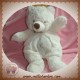 BABYNAT SOS DOUDOU OURS BLANC POIL CROIX TRUFFE MARRON