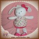 PREMAMAN ORCHESTRA SOS DOUDOU LAPIN BLANC ROBE ROSE FLEUR MINI PUCE