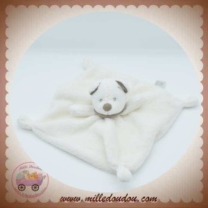 NICOTOY SOS DOUDOU OURS PLAT BLANC BANADANA TAUPE TEDDY