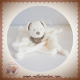 NICOTOY SOS DOUDOU OURS PLAT BLANC BANADANA TAUPE TEDDY