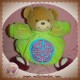 KALOO SOS DOUDOU OURS BOULE VERT CHINOIS