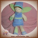 DOUDOU ET COMPAGNIE POUPEE FEE VIOLET VERT LAVANDE SOS