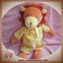 MOULIN ROTY DOUDOU LION ORANGE JAUNE LES LOUSTICS 30 cm