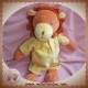 MOULIN ROTY DOUDOU LION ORANGE JAUNE LES LOUSTICS 30 cm