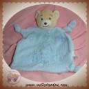 JJA SOS DOUDOU OURS BEIGE PLAT BLEU SOLEIL LUNE