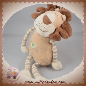 MGM DODO D'AMOUR SOS DOUDOU LION BEIGE MARRON OISEAU