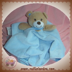 BABY STARTERS SOS DOUDOU OURS BEIGE PLAT BLEU HOCHET MOMMY