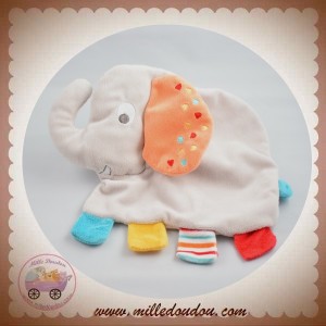 NICOTOY SOS DOUDOU ELEPHANT PLAT GRIS ETIQUETTES