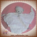 DPAM SOS DOUDOU D'AMOUR OURS GRIS PLAT LANGE BLANC