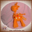 ORCHESTRA SOS DOUDOU GIRAFE ORANGE ROND ROSE ROUGE