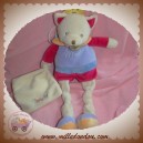 BABYNAT SOS DOUDOU OURS SOURIS ECRU VIOLET ROSE FUSHIA MOUCHOIR