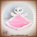 DISNEY SOS DOUDOU CHAT MARIE ARISTOCHAT PLAT MOUCHOIR ROSE LISERET BLANC