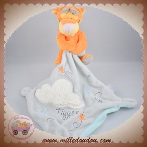 DISNEY NICOTOY SOS DOUDOU TIGROU ORANGE MOUCHOIR GRIS NUAGE TIGGER