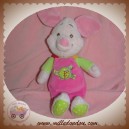 DISNEY SOS DOUDOU PORCINET COCHON SALOPETTE ROSE VERT 25 CM