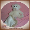 SIRETEX SOS DOUDOU OURS ECRU MOUCHOIR MARRON BEIGE ETOILE