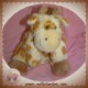 AJENA SOS DOUDOU GIRAFE MARIONNETTE TACHETE MARRON ECRU