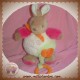 TOODO SOS DOUDOU LAPIN MARRON BOULE BLANC ROSE MUSICAL FLEUR COEUR