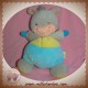 BABY SMILE SOS DOUDOU GIRAFE GRIS JAUNE BLEU HOCHET