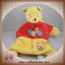 DISNEY DOUDOU WINNIE L'OURSON OURS PLAT JAUNE ROUGE ABEILLE SOS