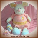 NATTOU SOS DOUDOU SOURIS MUSICAL ECRU ROBE ROSE FLEURS