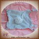 BOUT'CHOU MONOPRIX DOUDOU SOS CHAT PLAT GRIS CLAIR TISSU ROSE