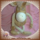 HISTOIRE D'OURS SOS DOUDOU CHEVAL BEIGE MARRON TISSU RAYE HO1367 40 cm