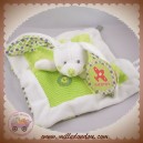 NICOTOY SOS DOUDOU LAPIN BLANC PLAT VERT LAINE OISEAU ROND