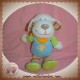 NICOTOY SOS DOUDOU MOUTON VERT SALOPETTE BLEU FOULARD ORANGE