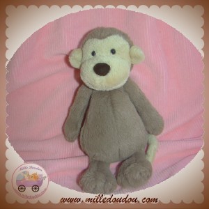 JELLYCAT SOS DOUDOU SINGE MARRON BEIGE