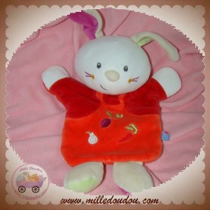 SUCRE D'ORGE SOS DOUDOU LAPIN BLANC PLAT MARIONNETTE ROUGE JARDIN CAROTTE RADIS