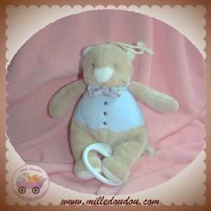 NOUKIE'S SOS DOUDOU OURS NOUKY BINZ BEIGE BLEU MUSICAL