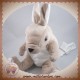 IKEA SOS DOUDOU LAPIN KANGOUROU BEIGE BLANC LISSE