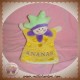 CMP SOS DOUDOU LUTIN MARIONNETTE JAUNE VIOLET ANANAS APIOUN