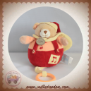 BABYNAT SOS DOUDOU OURS MUSICAL ORANGE ROUGE JAUNE