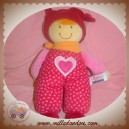 SIGIKID SOS DOUDOU POUPEE FILLE CORPS ROUGE COEUR ROSE