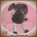 TOUT COMPTE FAIT SOS DOUDOU LAPIN MARRON RAYE BEIGE 27AAZIGOT