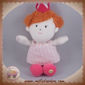 LUMINOU DOUDOU POUPEE FILLE PRINCESSE REINE ROSE ROUSSE SOS