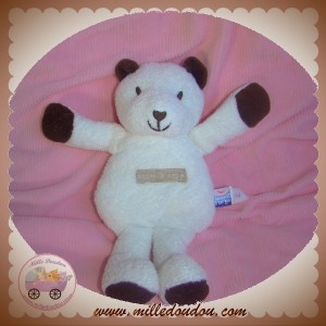 SUCRE D'ORGE DOUDOU OURS BLANC BOUT MARRON