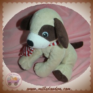 H&M H ET M SOS DOUDOU CHIEN BEIGE MARRON ECHARPE ASSIS