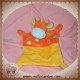 MOTS D'ENFANTS SOS DOUDOU GIRAFE PLATE ORANGE JAUNE TRUFFE BLEU