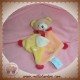 BABYNAT BABY NAT SOS DOUDOU OURS BEIGE PLAT LOSANGE JAUNE ORANGE SUPER TETINE SOS