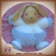 KALOO SOS DOUDOU LAPIN BEIGE CORPS BOULE BLEU BLANC